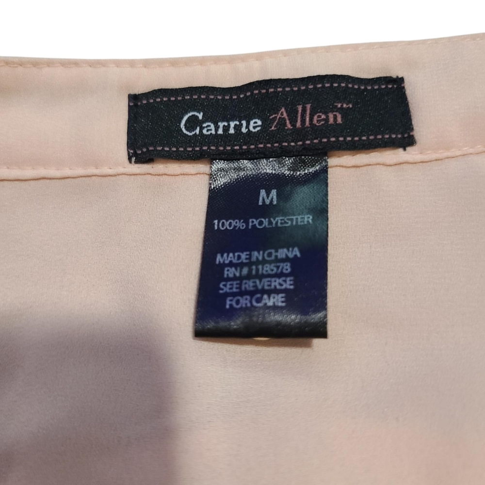 CARRIE ALLEN Light Pink Blouse M - Picture 3 of 8